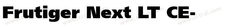 Frutiger Next LT CE字体转换